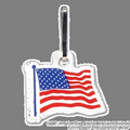 Zippy Clip W/ Full Color American Flag Tag